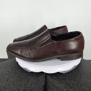 Magnanni Linea Merino Brown Leather Loafers Mens 11 M Square Toe Shoes Spain